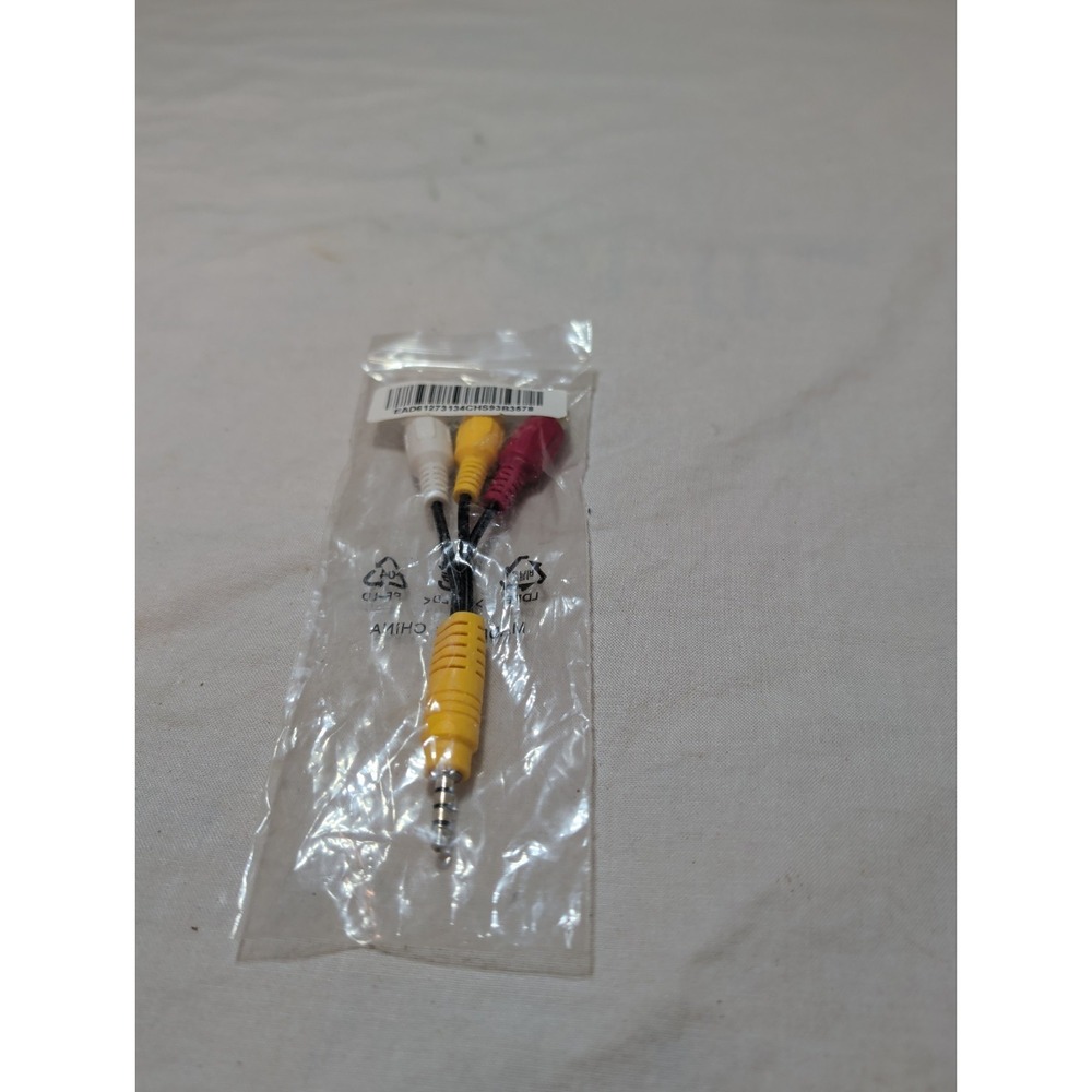 LG EAD61273106 RCA to 3.5mm Audio Video A/V Cable Adapter NEW OEM